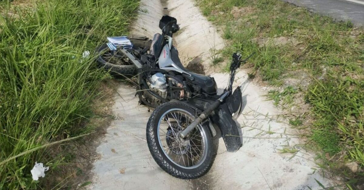 Ve&iacute;culo utilizado pelo motociclista.