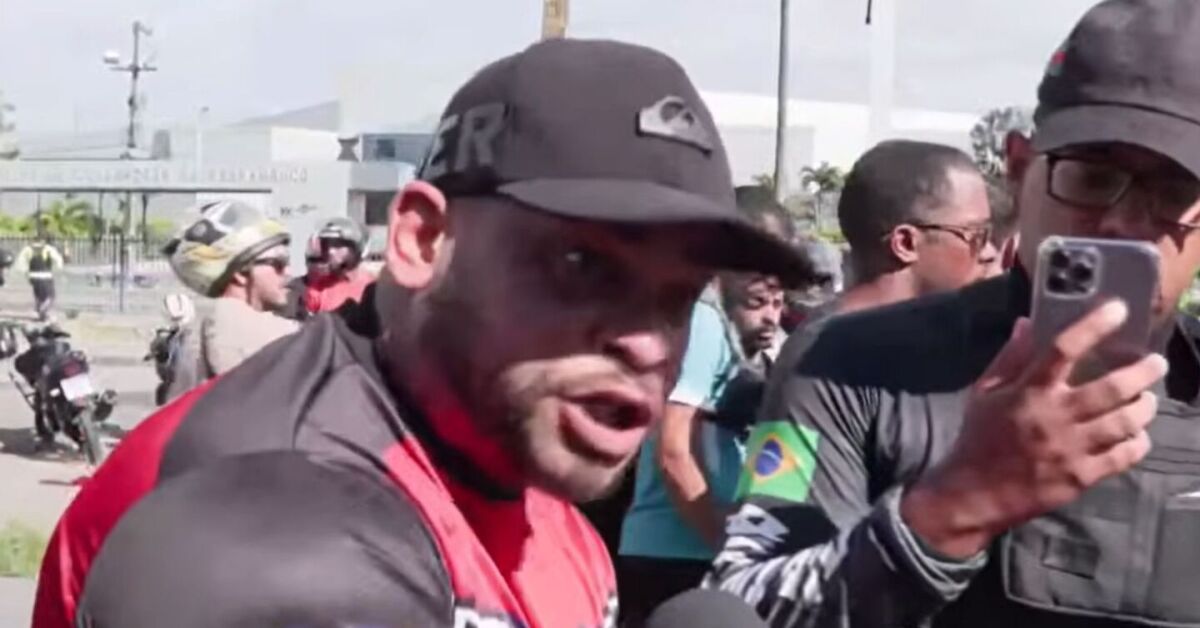 L&iacute;der dos motociclistas que trabalham por aplicativo, Antero Ferreira.