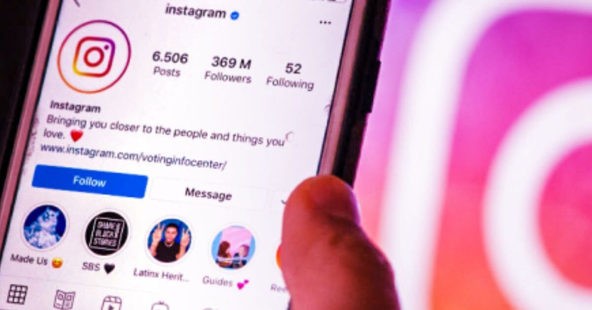 Rede social Instagram.