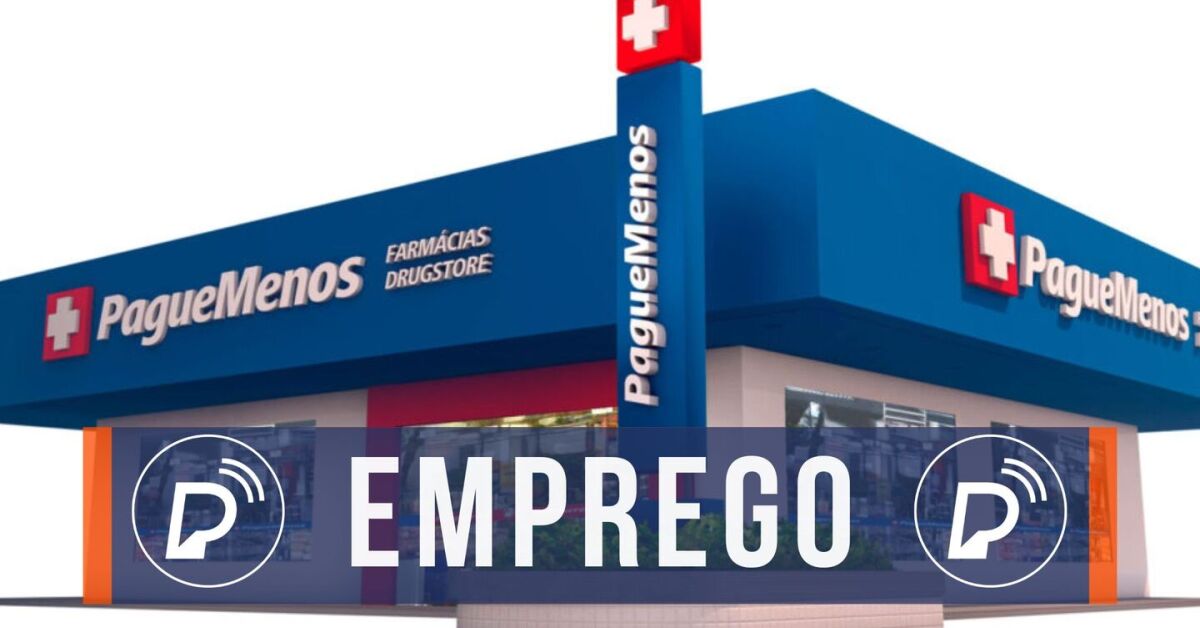 Emprego na Pague Menos de Paulista. 