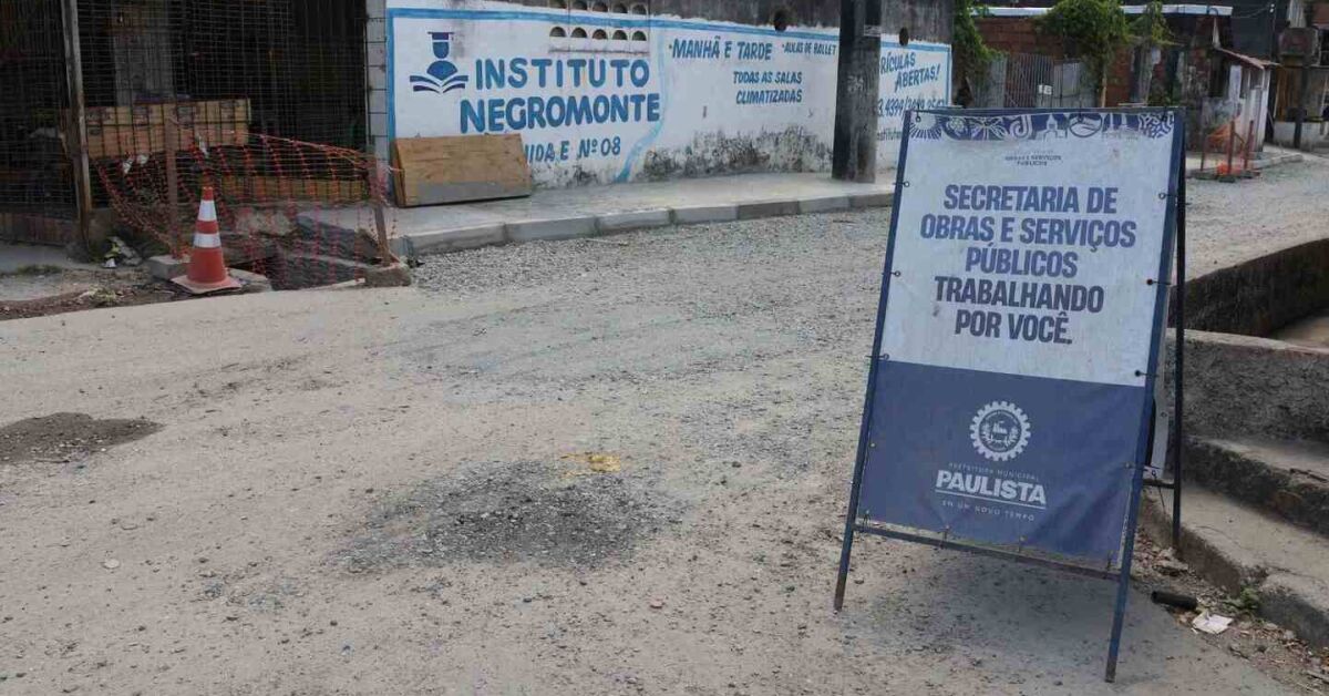 Obra em Paulista.