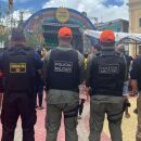 Agentes de seguran&ccedil;a p&uacute;blica no Carnaval 2026 de Nazar&eacute; da Mata.