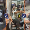 Pessoas em elevador que despencou de nove andares no Recife.