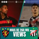 Sport x An&aacute;polis: transmiss&atilde;o do Portal de Prefeitura alcan&ccedil;a mais de 260 mil visualiza&ccedil;&otilde;es.