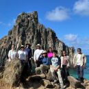 Grupo de pesquisadores da UFPE em Fernando de Noronha.