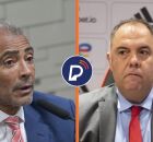 Senador Rom&aacute;rio e o vereador do Rio de Janeiro, Marcos Braz.