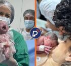 Nasce filha da cantora gospel Camila Campos, que est&aacute; com c&acirc;ncer avan&ccedil;ado. Arte montagem: Portal de Prefeitura.