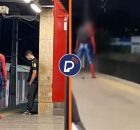 Homem Aranha e Batman brigando em esta&ccedil;&atilde;o de metr&ocirc; em BH.