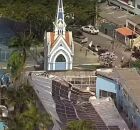  Telhado do Santuário de Nossa Senhora da Conceição, localizado no Morro da Conceição, desabou