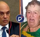 Ministro Alexandre de Moraes e F&aacute;tima do Tubar&atilde;o. Montagem: Portal de Prefeitura