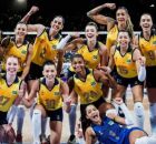 Sele&ccedil;&atilde;o feminina de v&ocirc;lei.
