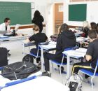 Alunos em sala de aula