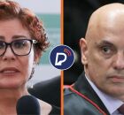 Carla Zambelli e Alexandre de Moraes.