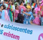 Manifesta&ccedil;&atilde;o a favor de crian&ccedil;as de adolescentes trans