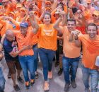 Mirella Almeida em caminhada no S&iacute;tio Novo, Olinda