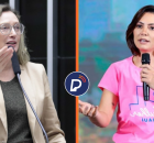  Maria do Ros&aacute;rio e Michelle Bolsonaro.