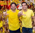 Vinicius Labanca ao lado de seu vice, Lucca Labanca.