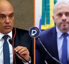 Alexandre de Moraes e&nbsp;o ex-deputado federal Daniel Silveira.