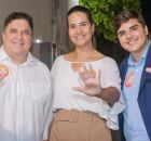 Pastor Cleiton Collin, Mirella Almeida e Alef Collins. 