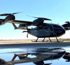 Imagem de um carro voador.