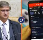 Paulo Gonet e celular operando apostas esportivas.