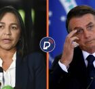 Eliziane Gama e Bolsonaro.