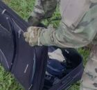 Mala encontrada pr&oacute;ximo &agrave; C&acirc;mara dos Deputados.