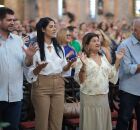 Ramos e vice, Felipe, participam de missa em A&ccedil;&atilde;o de Gra&ccedil;as.