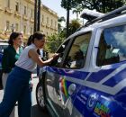 Foram entregues 100 viaturas das 895 que devem ser entregues at&eacute; o final do ano, com investimento anual de mais de R$ 39 milh&otilde;es. 