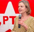 Deputada federal paranaense e presidente nacional do PT, Gleisi Hoffmann - 