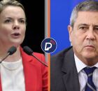 Presidente do PT, Gleisi Hoffmann e general da reserva Braga Netto. 