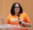  Senadora Damares Alves (Republicanos-DF) discursando. 