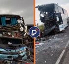 Acidente em BR envolvendo dois &ocirc;nibus e uma carreta.