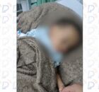 Beb&ecirc; resgatado por policiais.