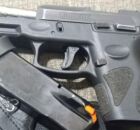 Armas apreendidas pela PM.