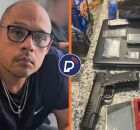 Mexicano 'cozinheiro' de metanfetamina e material apreendido.