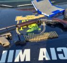 Materiais apreendidos pela pol&iacute;cia.