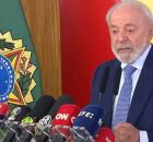 Presidente Lula em coletiva.