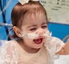 A pequena Helo&iacute;sa&nbsp;Cavalcante Máximo, de apenas 1 ano e 3 meses. 