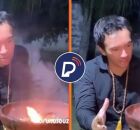 Na grava&ccedil;&atilde;o, o rapaz satanista ordena que as pessoas deixem de ir &agrave;s igrejas.