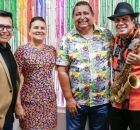 Prefeita Elcione Ramos ao lado de Almir Rouche e Maestro Spok. 