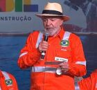 Lula durante discurso.