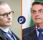 Ministro Zanin e Jair Bolsonaro. 