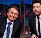 Bolsonaro e Danilo Gentili juntos. 