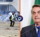 Manifestantes no 8 de janeiro e Bolsonaro.