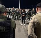 Agentes das pol&iacute;cias militares de Pernambuco e Bahia.