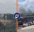 V&iacute;deo mostra inc&ecirc;ndio na Gerdau na manh&atilde; desse domingo (23). 