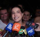 Governadora Raquel Lyra, em Olinda, na abertura do Carnaval 2025 de Pernambuco