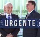 Alexandre de Moraes e Jair Bolsonaro.