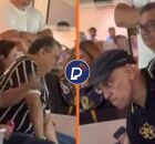 Moraes e Dino assistem final do Campeonato Paulista juntos em camarote da Arena Corinthians